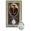 Needzo Thomas More Pewter Medal and Biography Card, Catholic Jewelry Gift with Pamphlet, 24 Inches view 1
