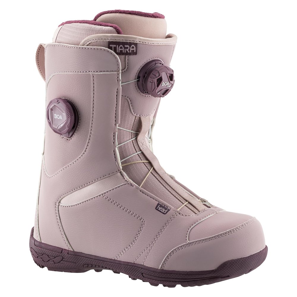 HEAD Women's Tiara LYT BOA Focus Insulated Flexible Foot-Conforming Lightweight All-Mountain Snowboard Riding Sports Lace-Up Boots w/Automatic Lace Tightening, Memory Foam Pads & Comfort Cuff