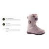 HEAD Women's Tiara LYT BOA Focus Insulated Flexible Foot-Conforming Lightweight All-Mountain Snowboard Riding Sports Lace-Up Boots w/Automatic Lace Tightening, Memory Foam Pads & Comfort Cuff view 3