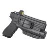 IWB Kydex Holster for Glock 17 19 19x 22 23 45 MOS Gen 3/4/5 with Streamlight TLR1/TLR-1 HL/TLR-1S Flashlight Red Dot Optics Ready, G17/G19 Appendix Concealed Carry Accessories, Right Hand Draw view 2