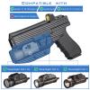 IWB Kydex Holster for Glock 17 19 19x 22 23 45 MOS Gen 3/4/5 with Streamlight TLR1/TLR-1 HL/TLR-1S Flashlight Red Dot Optics Ready, G17/G19 Appendix Concealed Carry Accessories, Right Hand Draw view 3
