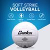 Baden | Soft Strike | Cushioned Synthetic Leather Recreational Volleyball | Indoor/Outdoor for Beginners & Youth | Official Size | White view 3