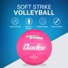 Baden | Soft Strike | Cushioned Synthetic Leather Recreational Volleyball | Indoor/Outdoor for Beginners & Youth | Official Size | Pink view 3