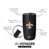 Simple Modern Officially Licensed NFL New Orleans Saints 16oz Travel Coffee Tumbler with Flip Lid | Stainless Steel Cup | Football Gifts for Men, Women | Voyager Collection | New Orleans Saints view 2