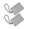 Samsonite 2-Pack Vinyl ID Tags, Light Grey view 1