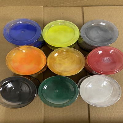 Powder Paint for Jigs & Lures, High Gloss Powder Coating - Fluo Yellow, Green, Red, Black, Fluo Orange, White, Blue, Chrome, Yellow, 9-Pack, 2 oz/55g Each Color