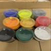 Powder Paint for Jigs & Lures, High Gloss Powder Coating - Fluo Yellow, Green, Red, Black, Fluo Orange, White, Blue, Chrome, Yellow, 9-Pack, 2 oz/55g Each Color view 3