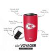 Simple Modern Officially Licensed NFL Kansas City Chiefs 16oz Travel Coffee Tumbler with Flip Lid | Stainless Steel Cup | Football Gifts for Men, Women | Voyager Collection | Kansas City Chiefs view 2