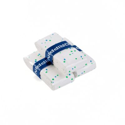 UDRIPPIN Pickleball Custom Grips, Cushioned, Sweat-Resistant Overgrips for All Racquet Sports  Low Tack, Grip Tape for Comfort & Control (MAD Drops X UDRIPPIN Blue Green Flakes Print, 3-Pack)