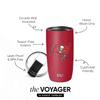 Simple Modern Officially Licensed NFL Tampa Bay Buccaneers 16oz Travel Coffee Tumbler with Flip Lid | Stainless Steel Cup | Football Gifts for Men, Women | Voyager Collection | Tampa Bay Buccaneers view 2