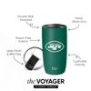 Simple Modern Officially Licensed NFL New York Jets 16oz Travel Coffee Tumbler with Flip Lid | Stainless Steel Cup | Football Gifts for Men, Women | Voyager Collection | New York Jets view 2