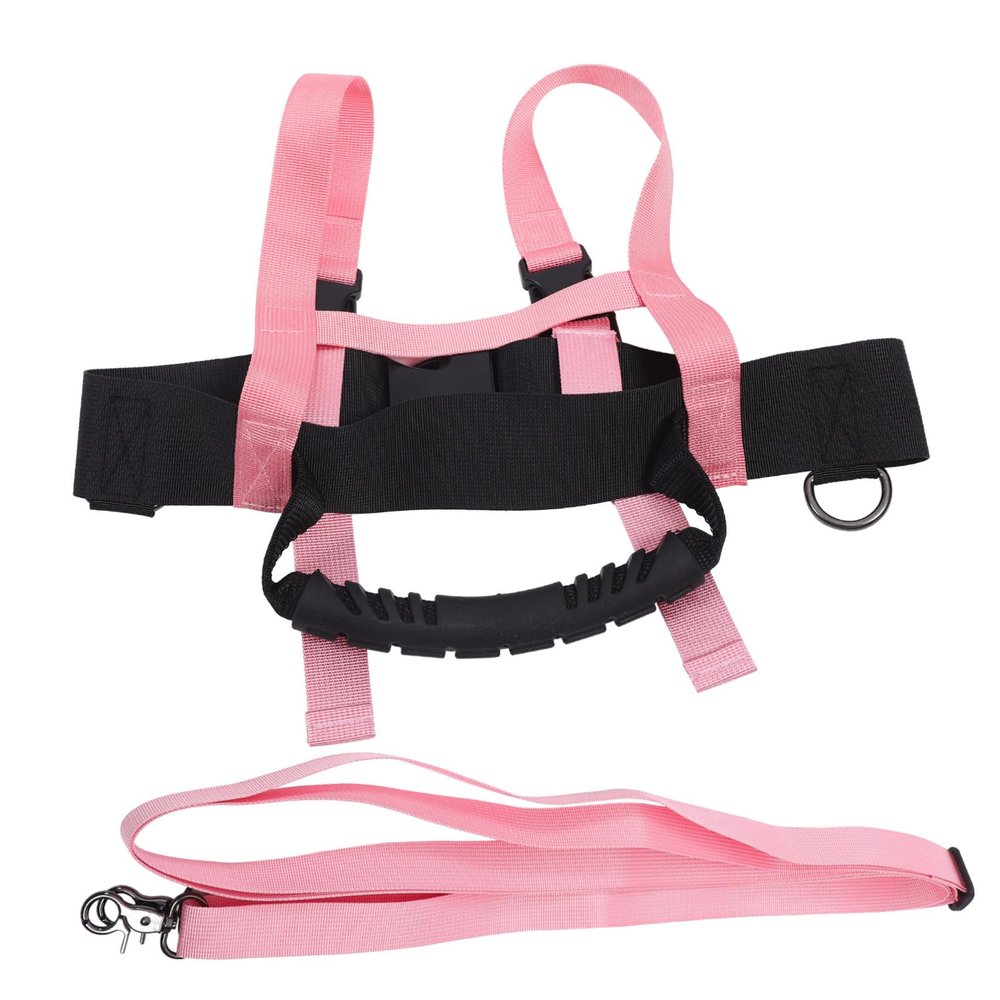COOLHIYA Skiing Traction Strap for Boys and Girls Skating Training Ski Auxiliary Safety Belt for Toddlers for Outdoor Snowboarding and Ice Skating Activities