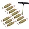 BESPORTBLE 1set Replacement Trampoline Springs Heavy-Duty Galvanized Steel Tension Springs Hooks for Outdoor Trampolines Jumping Easy to Install view 1