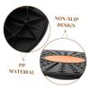 COOLHIYA Convenient Half Exercise Ball Balance Trainer Board for and Rehabilitation Non-slip Wobble Board for Fitness Home Workouts and Yoga Sessions Black Orange view 3