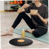 COOLHIYA Convenient Half Exercise Ball Balance Trainer Board for and Rehabilitation Non-slip Wobble Board for Fitness Home Workouts and Yoga Sessions Black Orange view 4