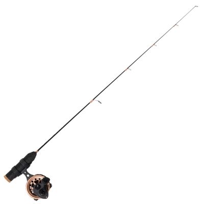 Clam Spooler Elite Combo  27 Ultra Light Ice Rod with Spring Bobber & Inline Reel  Tangle-Free Panfish Combo for Crappie, Bluegill & Perch  Precision Ice Fishing Gear