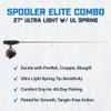 Clam Spooler Elite Combo  27 Ultra Light Ice Rod with Spring Bobber & Inline Reel  Tangle-Free Panfish Combo for Crappie, Bluegill & Perch  Precision Ice Fishing Gear view 2