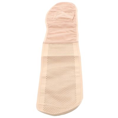 BESTYASH Professional Adjustable Postpartum Belly Wrap Breathable Recovery Band for Abdominal Support Comfortable and Wear-resistant Belly Binder for Postnatal Care and Fitness Activities Beige