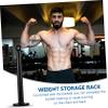 WOONEKY 1pc Dumbbell Rack for Weight Storage Heavy-duty Barbell Bracket Easy Installation Suitable for Home Gym and Fitness Equipment view 4