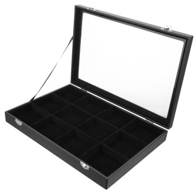 BESTYASH Jewelry Storage Box Lid Portable Jewelry Organizer for Rings Earrings Necklaces Lightweight Velvet Case for Travel and Daily Use for Special Occasions