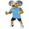 Adult Ram in Light Blue Vest High School Suit Animal Mascot Costume Party Carnival Costumes view 1