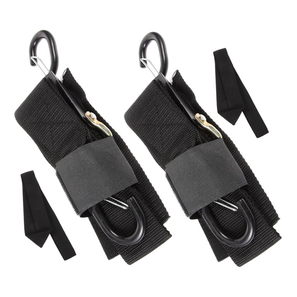Parliky 2sets Heavy Duty Boat Tie Down Straps of Transom Straps for Trailers Easy to Install Versatile for Kayaks Motorboats Yachts