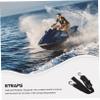 Parliky 2sets Heavy Duty Boat Tie Down Straps of Transom Straps for Trailers Easy to Install Versatile for Kayaks Motorboats Yachts view 4