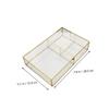ANDRESLAD Vintage Glass Jewelry Organizer Box Necklace Earring Storage Cosmetics Box view 3
