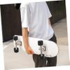 BIUDECO 4pcs Professional Shock-Resistant Skateboard Wheels Pu Long Board Wheels for Smooth Riding Easy Installation Durable and Wear-Resistant Black view 3