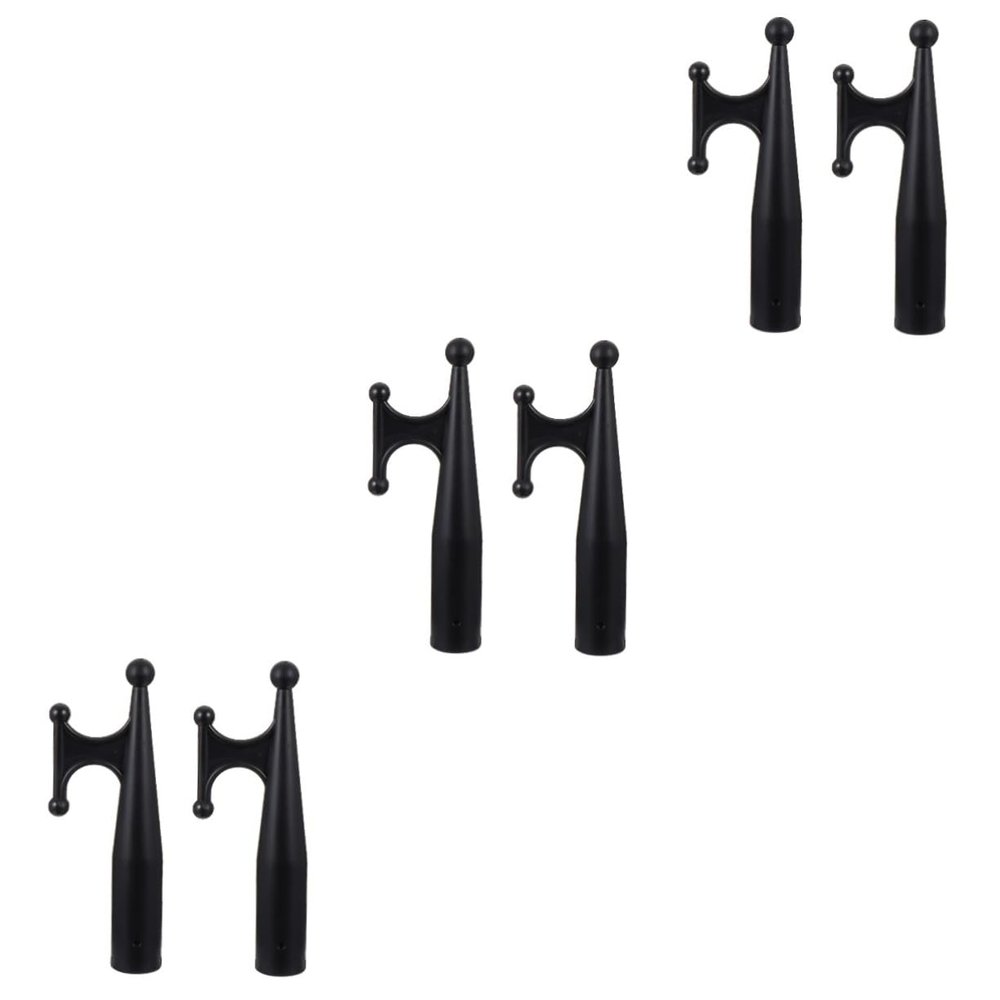 Toddmomy 6pcs Nylon Boat Hook End for Kayak and Dinghy Replacement Accessory for Poles for Docking and Retrieving Ropes Multi-Functional Use