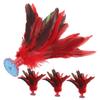 Outanaya 2pcs Kick Shuttlecock Toy for Outdoor Entertainment Lightweight Chinese Jianzi Leisure Game Brightly Colored Foot Exercise Toy for All Ages Improve Coordination Fitness view 1