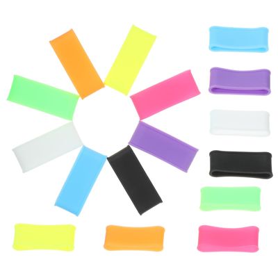 COOLHIYA 16pcs Tennis Racket Grip Tape Silicone Overgrip Bands for Pickleball Badminton and Racket Sports