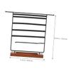 WHAMVOX Jewelry Organizer Stand Multi Earring Shelf and Necklace Display Rack for Home Lightweight Vintage Wooden Base Prevents Tangles for Earrings and Necklaces Storage view 3