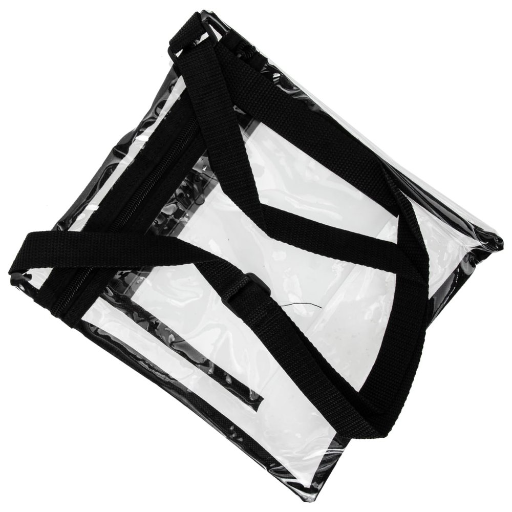 BIUDECO Clear Crossbody Stadium Bag with Adjustable Strap Transparent Purse for Outdoor Events Music Festivals and Sports Stylish and Functional Accessory for Women and Men