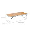BESPORTBLE 1set Portable Camping Table Foldable Outdoor Table for Hiking Picnics BBQ Lightweight and Compact Design Multi-Functional Use for Travel Beach Backyard and More view 3