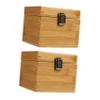 Anneome Jewelry Storage Organizer Box for Necklaces Bracelets Earrings Elegant Wood Design Natural Color Family and Friends view 1