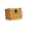 Anneome Jewelry Storage Organizer Box for Necklaces Bracelets Earrings Elegant Wood Design Natural Color Family and Friends view 2