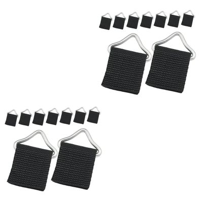 Happyyami 30sets Trampoline Tie Down Anchor Kit Swingset Accessories Outdoor Replacement Parts Trampoline Net Triangle Rings