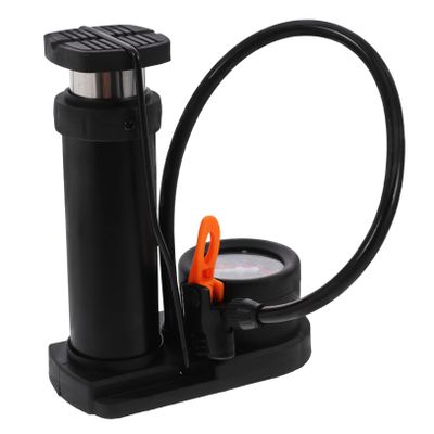 OSOLADY Mini Portable Tire Floor Pump High-Pressure Foot Pump Bike Inflator Rechargeable Tire Inflator Pressure Gauge