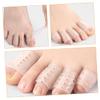 Ipetboom 5pairs Anti-wear Breathable Toe Sleeves for Toe Protection Elastic Sebs Material Soft and Skin-friendly for Daily Use High Heels and Sports Activities view 2