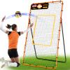 Volleyball Rebounder Net 7x4 ft, Training Equipment with Angle Customization for Practicing Volleying, Bumping, Spiking Training, Portable Travel Bag view 1