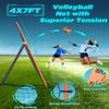 Volleyball Rebounder Net 7x4 ft, Training Equipment with Angle Customization for Practicing Volleying, Bumping, Spiking Training, Portable Travel Bag view 3