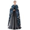 YKJJFVZ Blue Folk Art Pattern2 Print Rogue Cosplay Adult Halloween Witch Hooded Cloak Cape Unisex Costume For Horror Parties Masquerade view 3
