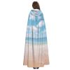 YKJJFVZ Beautiful View Of The Sea Print Rogue Cosplay Adult Halloween Witch Hooded Cloak Cape Unisex Costume For Horror Parties Masquerade view 4
