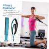 WOONEKY 2pcs Yoga Straps for Stretching Fitness Bands for Exercise Lightweight for and Flexibility and Strength view 3