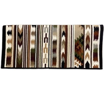 EQUIEMPRESS Western Show Saddle pad/New Zealand Wool Horse Western Saddle Blanket Top Wool Pad Sensor Flex (Customization Available) A1135 (34" x 32")