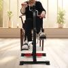 REHOUPTU Compact Pedal Exerciser Bike, Fitness Bike with LCD Screen, Height Adjustable Bike Pedal Exerciser, Within 120kg/264lbs Load Capicity, Use for Indoor Fitness Sport Enthusiasts (Black) view 2