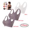 3 Pack Sports Bras for Women, Wirefree Removable Padded Workout Yoga Gym Fitness Bra, 3PC Seamless Women's Underwear view 2
