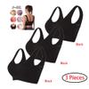 3 Pack Sports Bras for Women, Wirefree Removable Padded Workout Yoga Gym Fitness Bra, 3PC Seamless Women's Underwear view 2