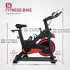 Exercise Bike Indoor Workout Bike Stationary Cycling Bike Fitness Magnetic Resistance Training Bike with Comfortable Seat Cushion LCD Monitor for Home Gym, Black view 4